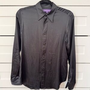 Ralph Lauren Purple Label Black Silk Shirt